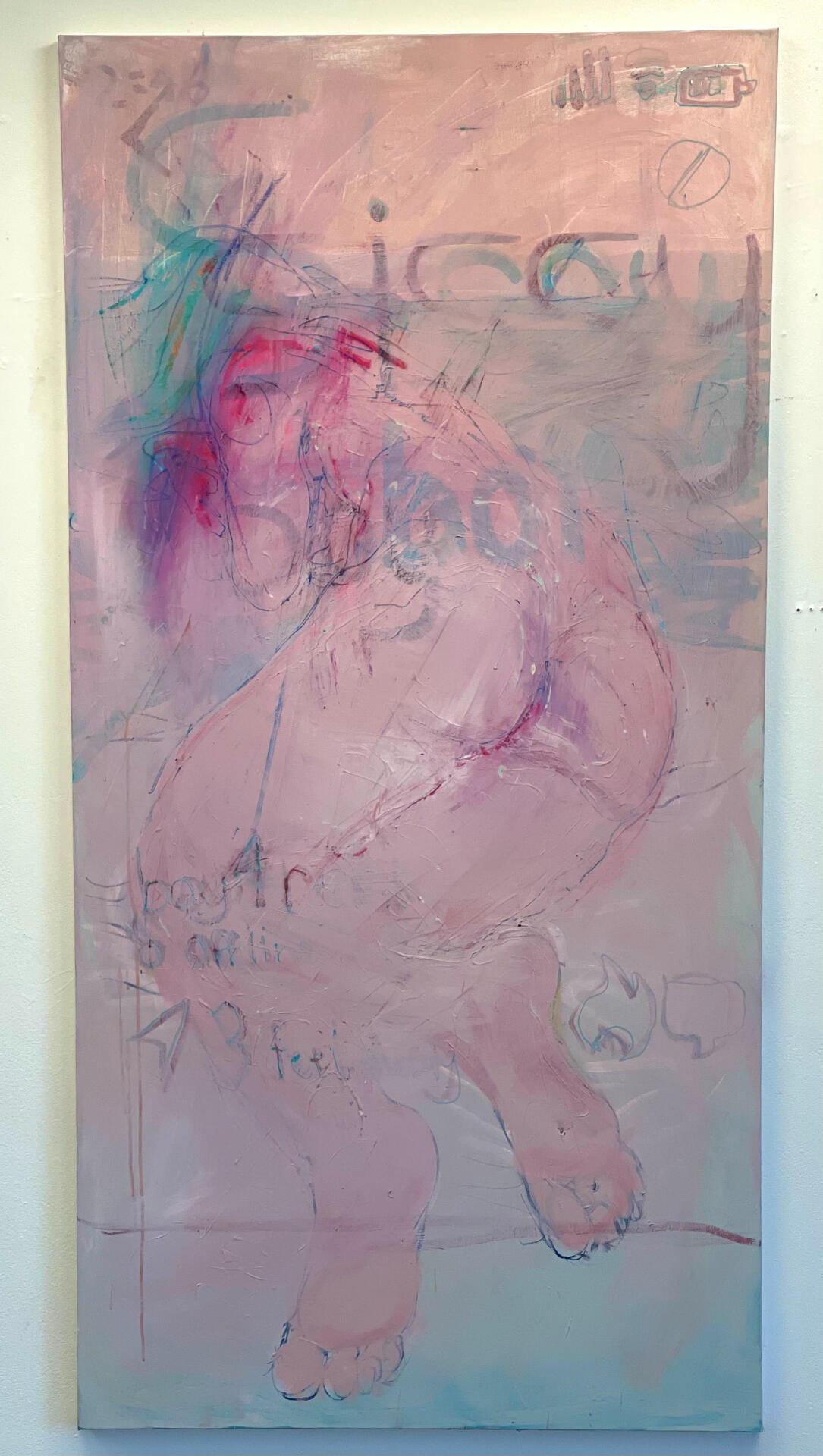 Disposable Skin II, 2021, acrylic on canvas