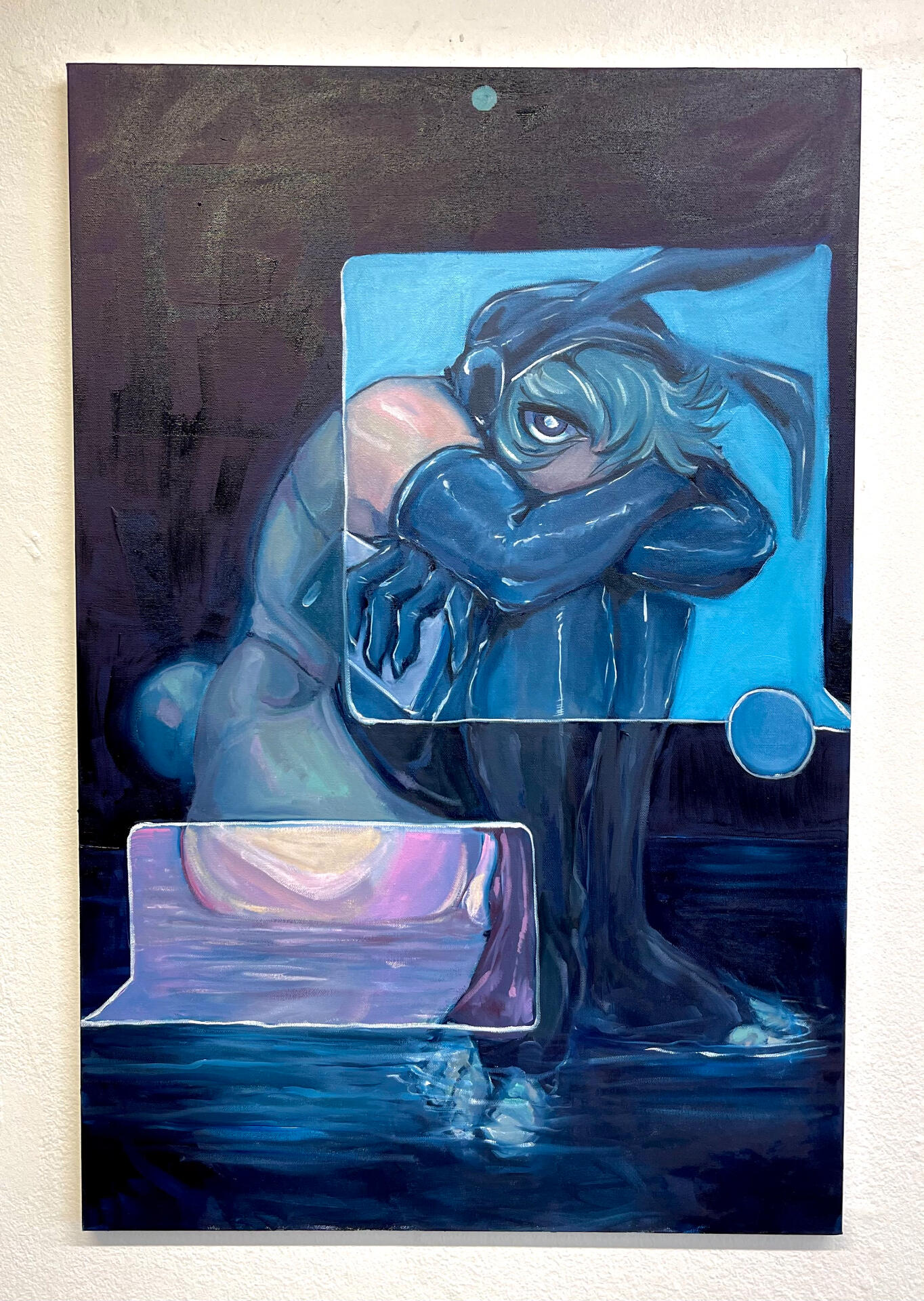 grindr painting (Requiem for a Boywife), 2021, oil on canvas